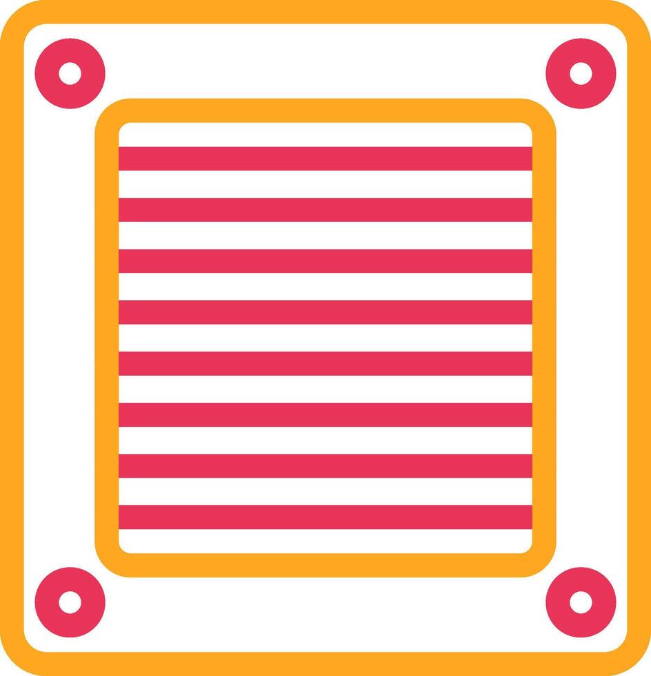 Ventilation Line Two Color Icon vector