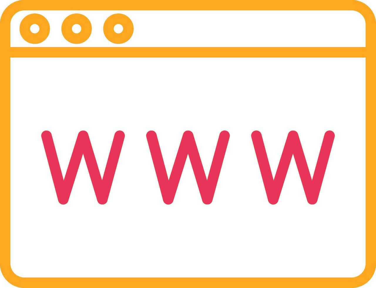 Www Line Two Color Icon vector