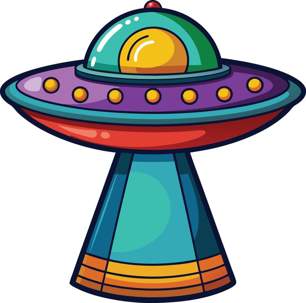 Alien UFO Encounter - Available on EPS File vector