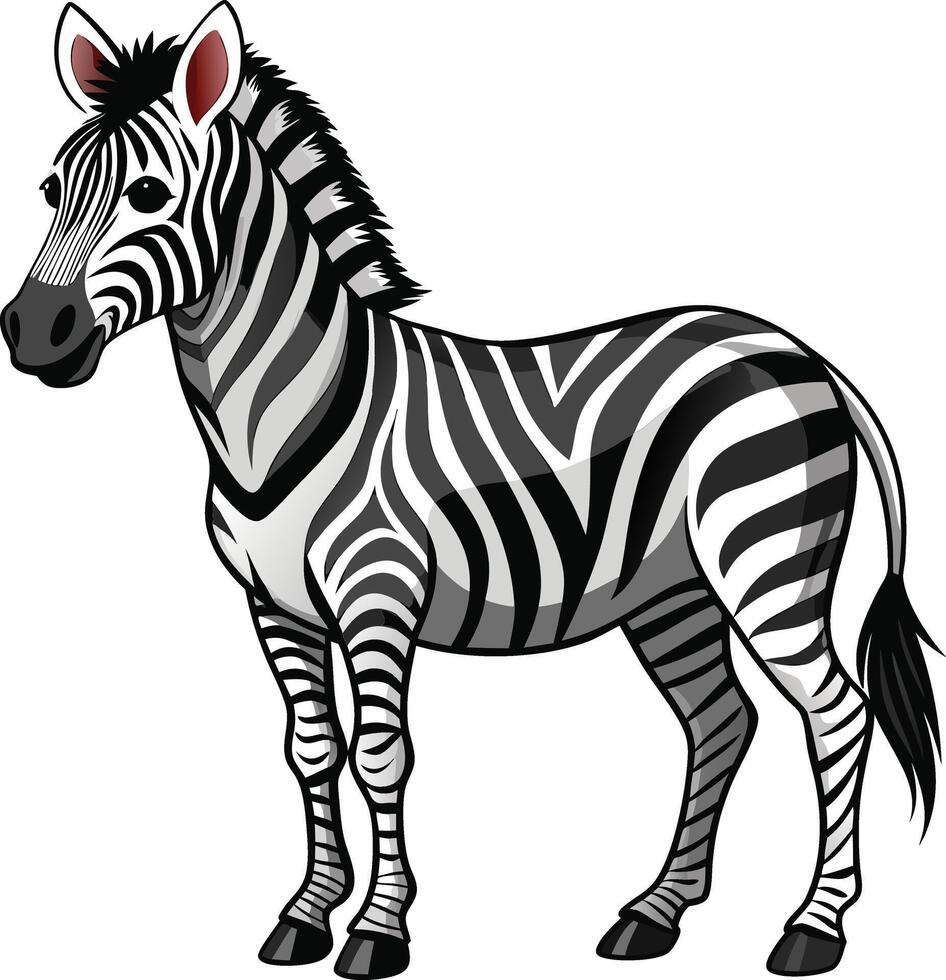 Elegant Zebra Silhouette - Available on EPS File vector