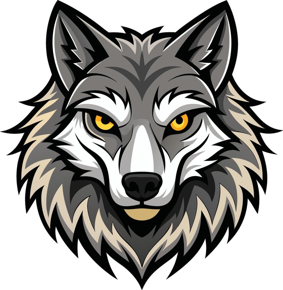 Majestic Wolf Head - Available on EPS File vector