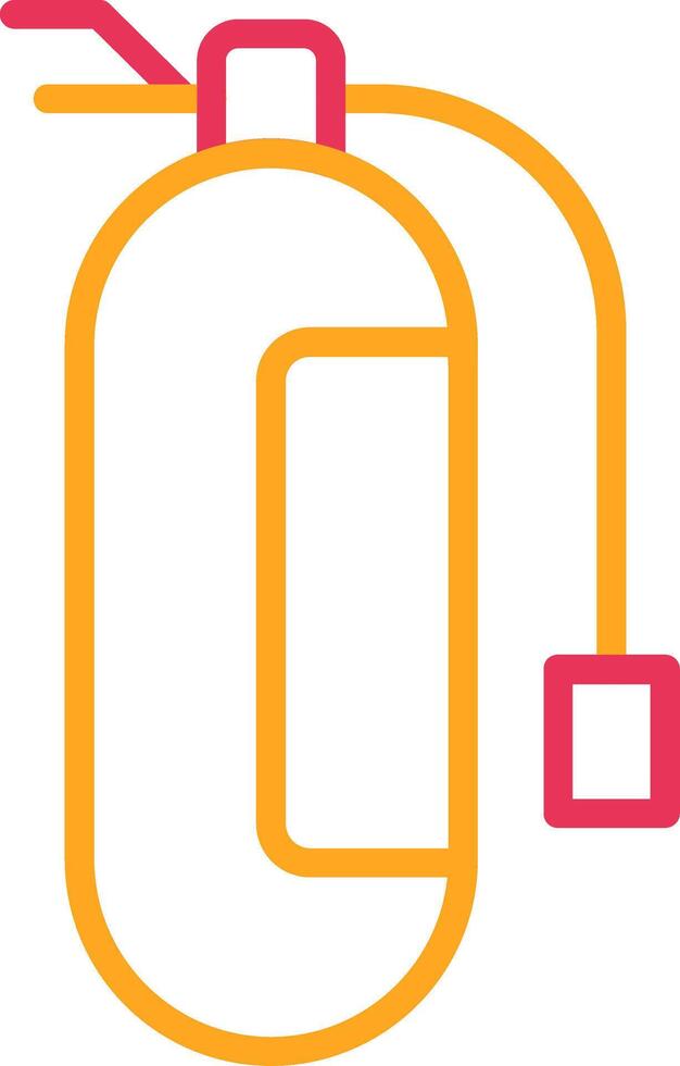 Fire Extinguisher Line Two Color Icon vector