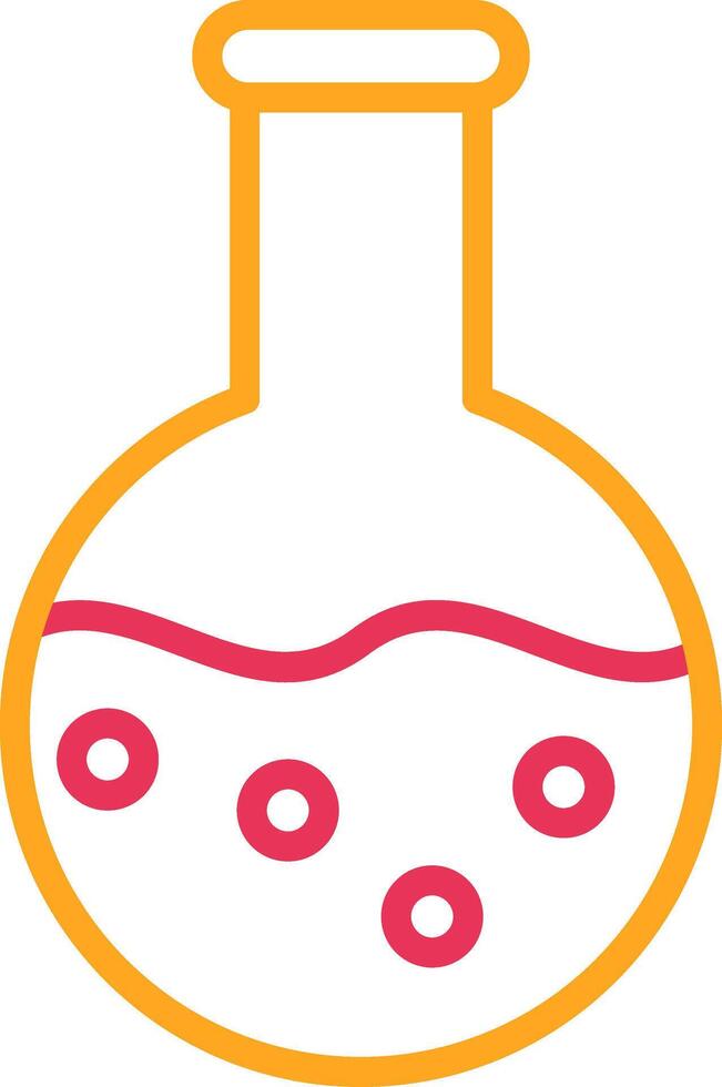 Flask Line Two Color Icon vector