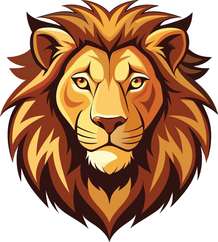 Noble Lion Head Available on EPS File vector