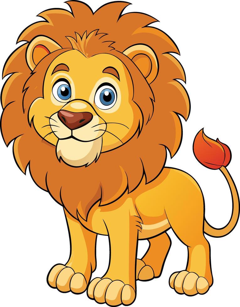 Powerful Lion Full Body Available on EPS File vector
