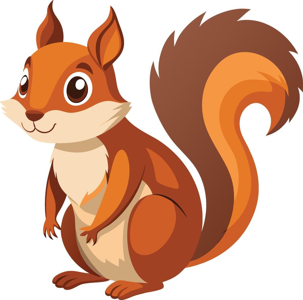 Charming Squirrel - Available on EPS File vector