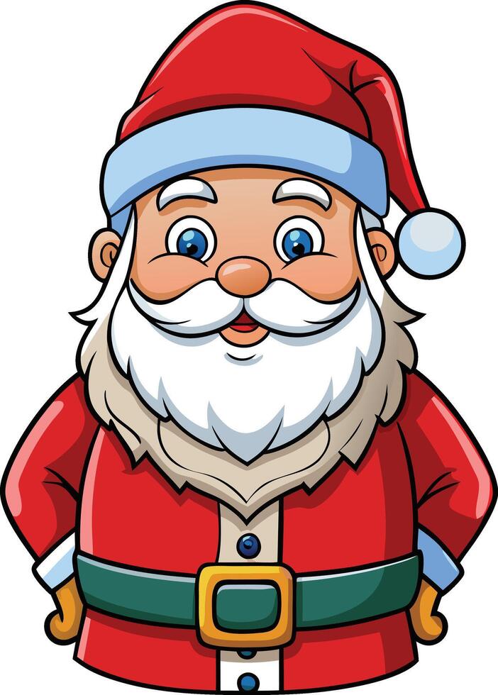 Joyful Santa Claus Available on EPS File vector
