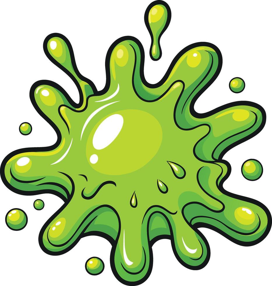 Dynamic Slime Splash - Available on EPS File vector