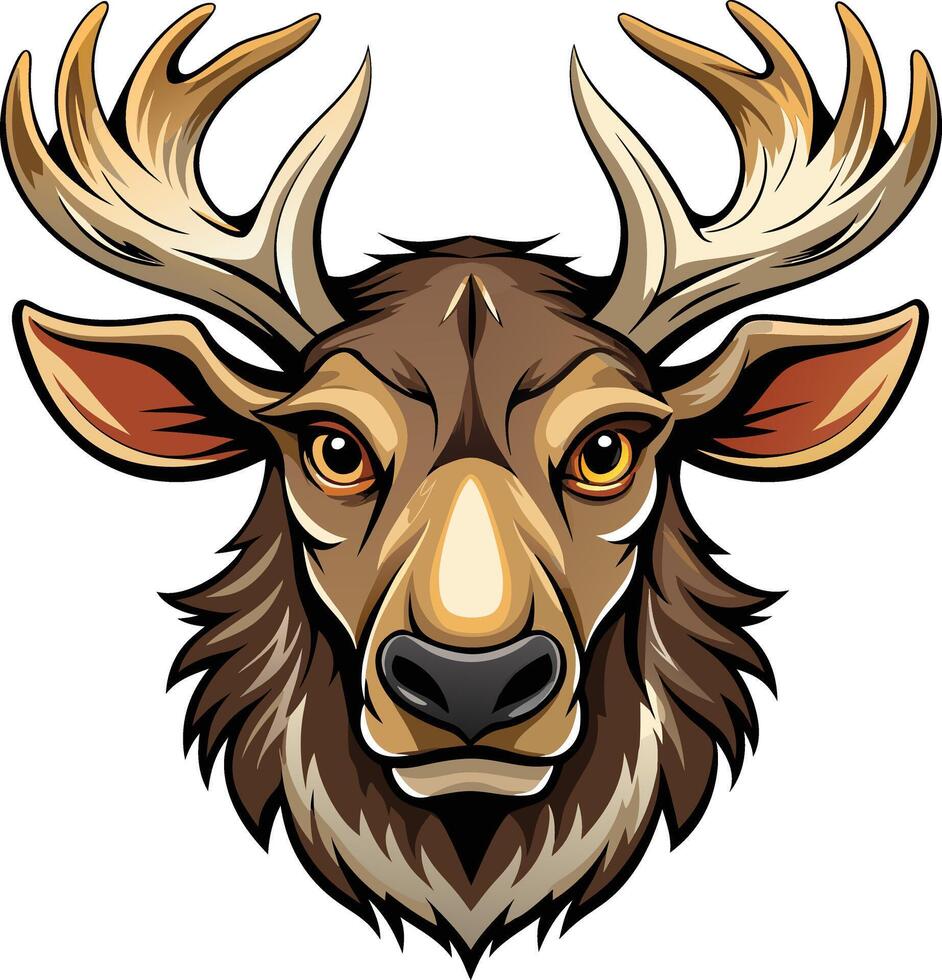 Regal Moose Head Available on EPS File vector