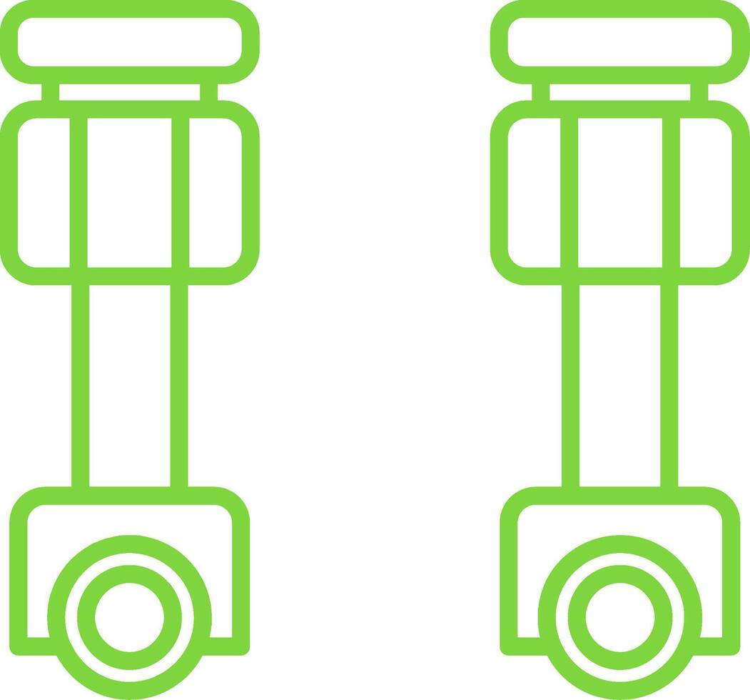 Pistons Line Two Color Icon vector