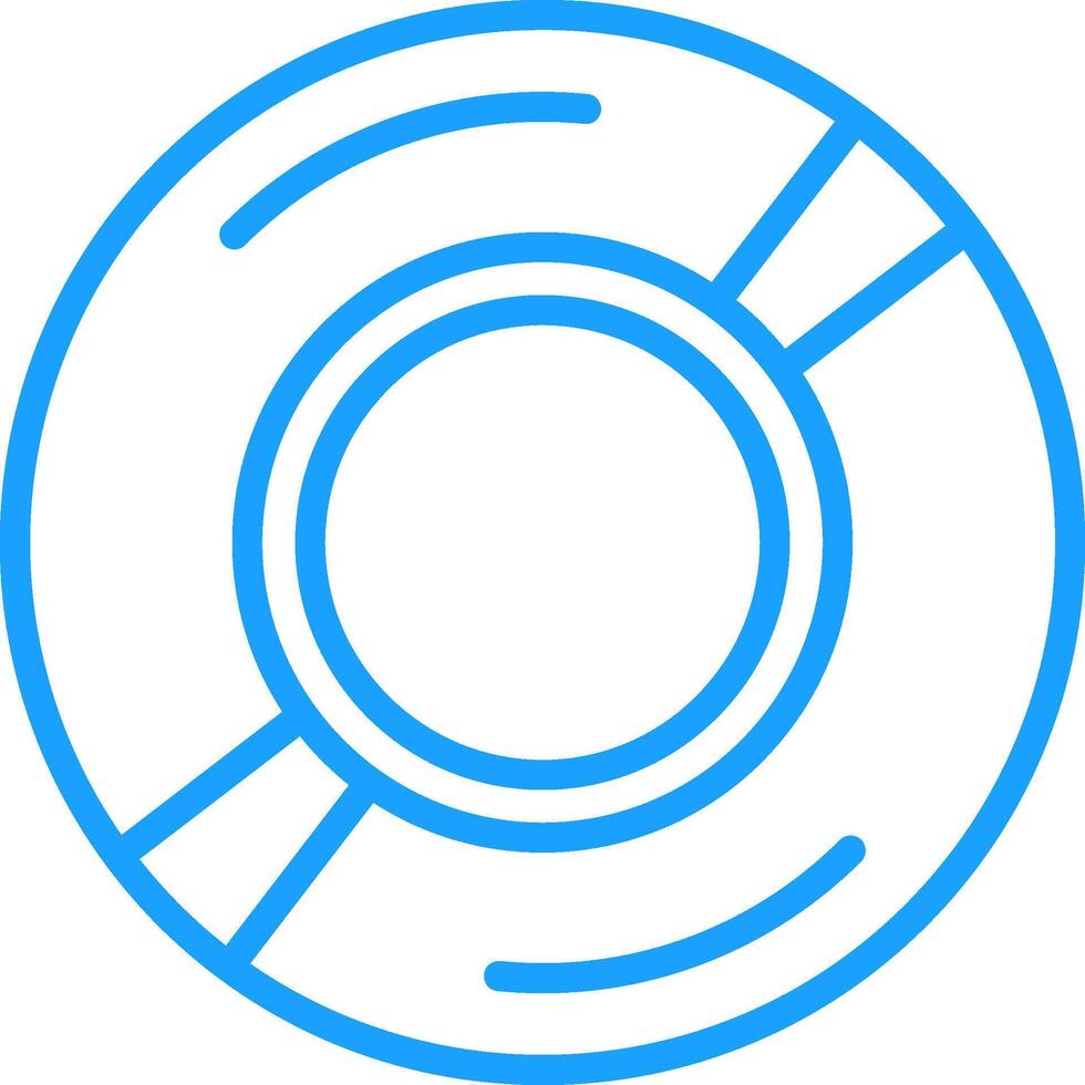 Compact Disk Line Two Color Icon vector