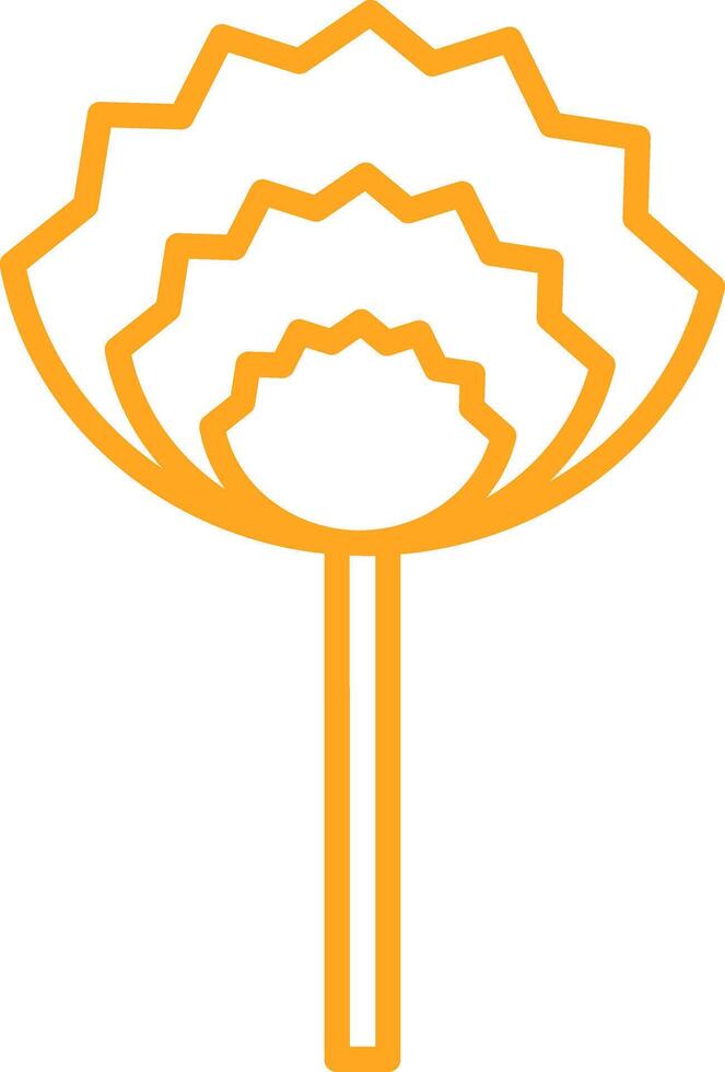 Chive Blossoms Line Two Color Icon vector