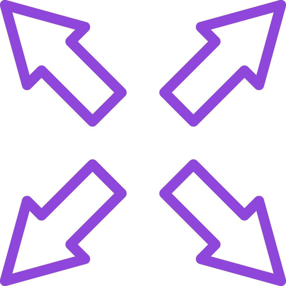 Maximize Line Two Color Icon vector