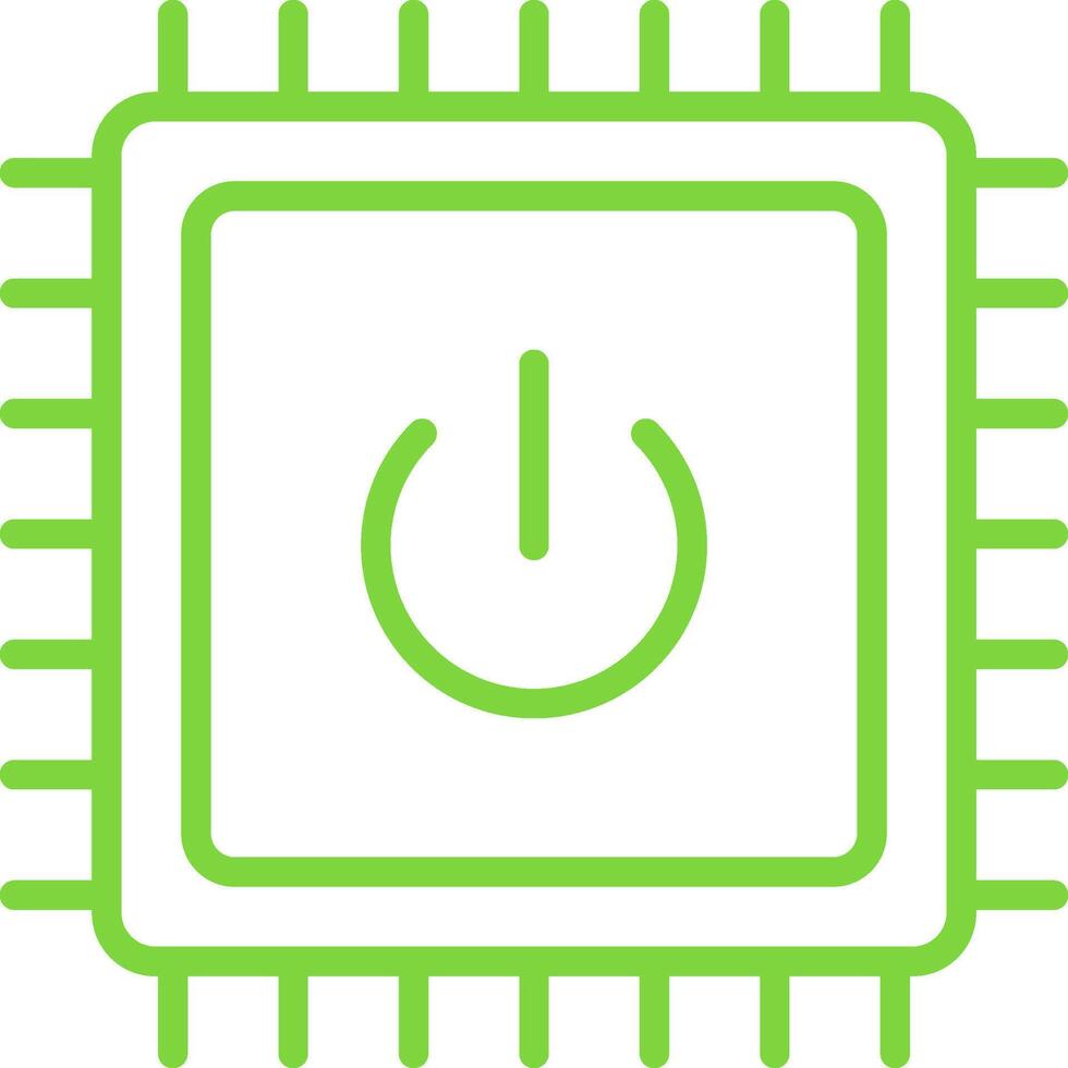 CPU Line Two Color Icon vector