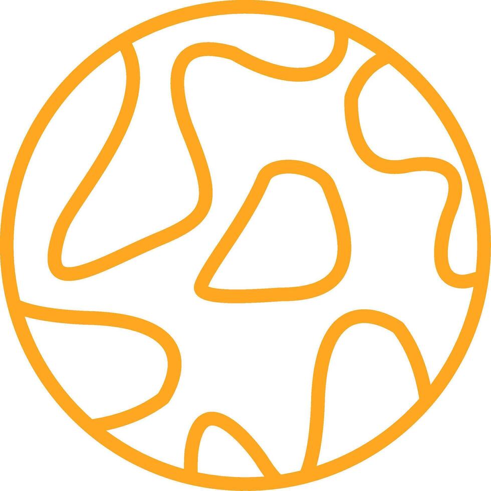 Planet Line Two Color Icon vector