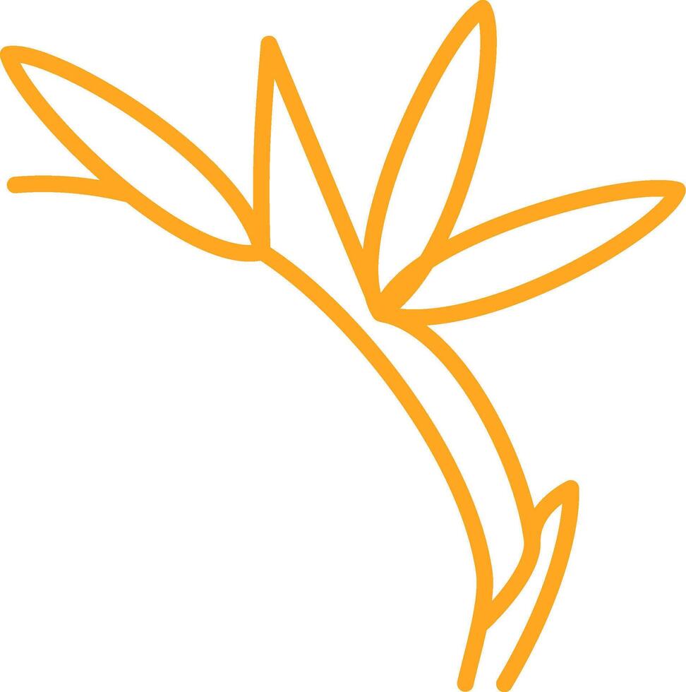 Bird Of Paradise Line Two Color Icon vector