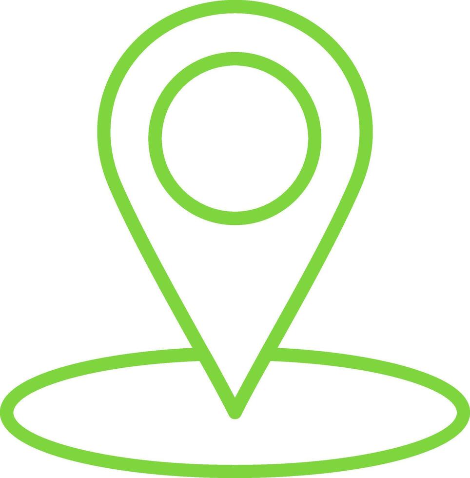 Gps Line Two Color Icon vector