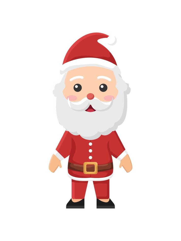 santa claus event event merry christmas new year illustration character winter cartoon joy cute gift vector