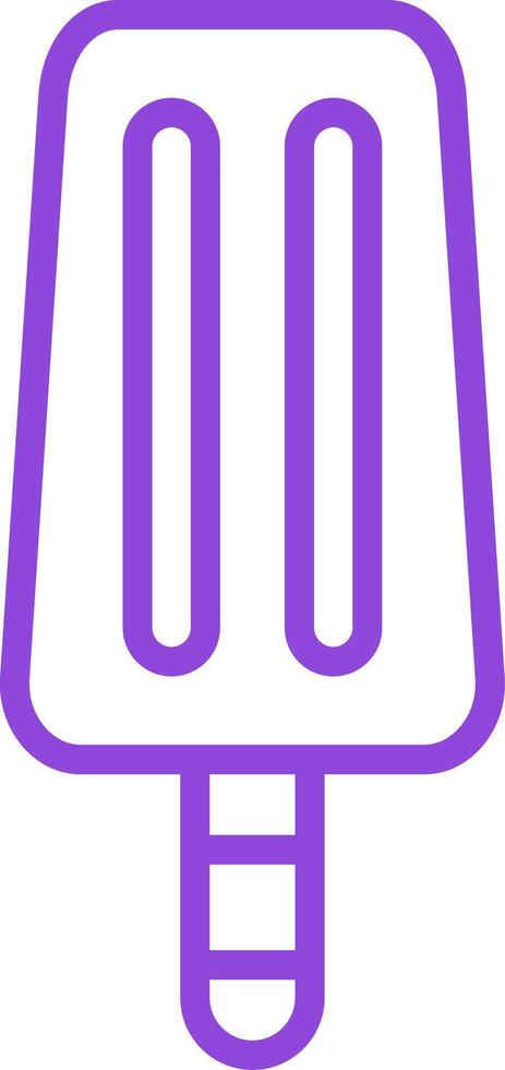 Ice Cream Line Two Color Icon vector