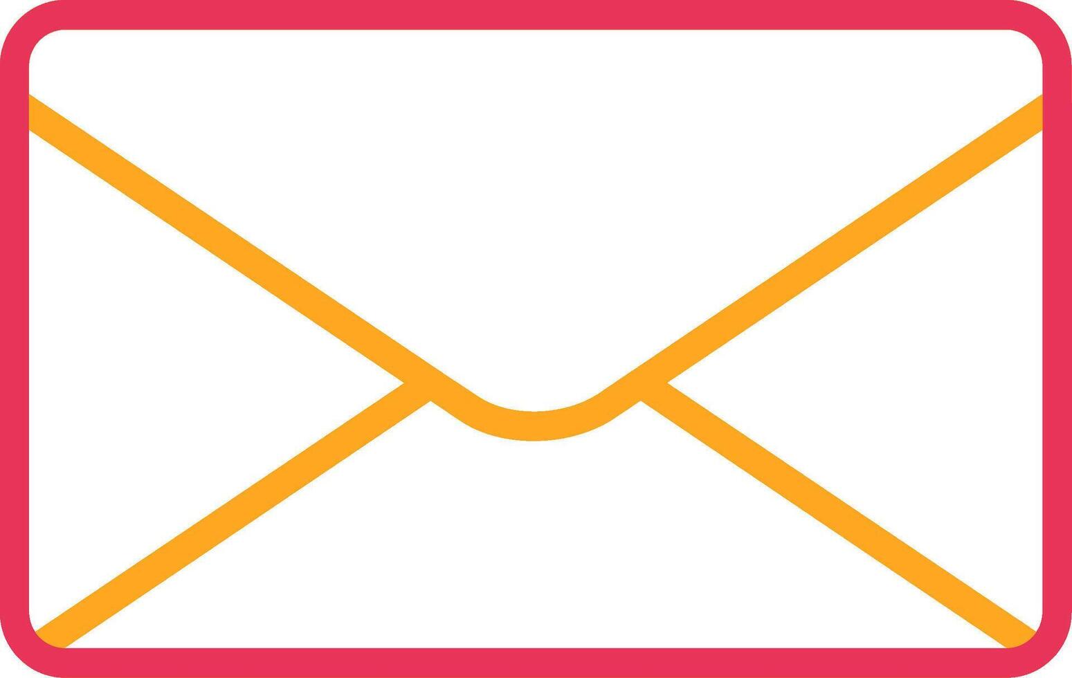 Mail Line Two Color Icon vector
