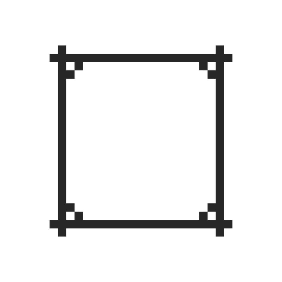 Minimal canvas enclosed in a refined frame vector