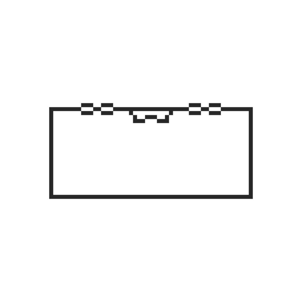 Minimalist blank canvas with a sleek modern frame vector