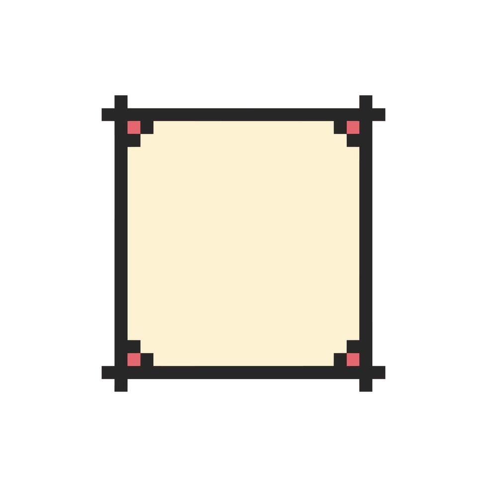 Crisp minimalist canvas enclosed in a chic frame vector