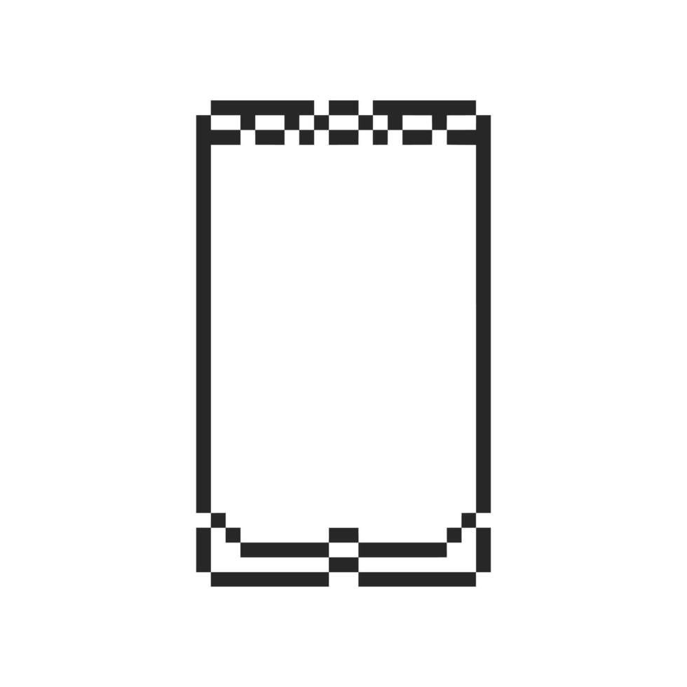 Modern frame surrounding a clean blank canvas vector
