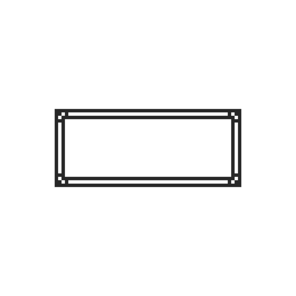 Plain canvas framed with artistic simplicity vector