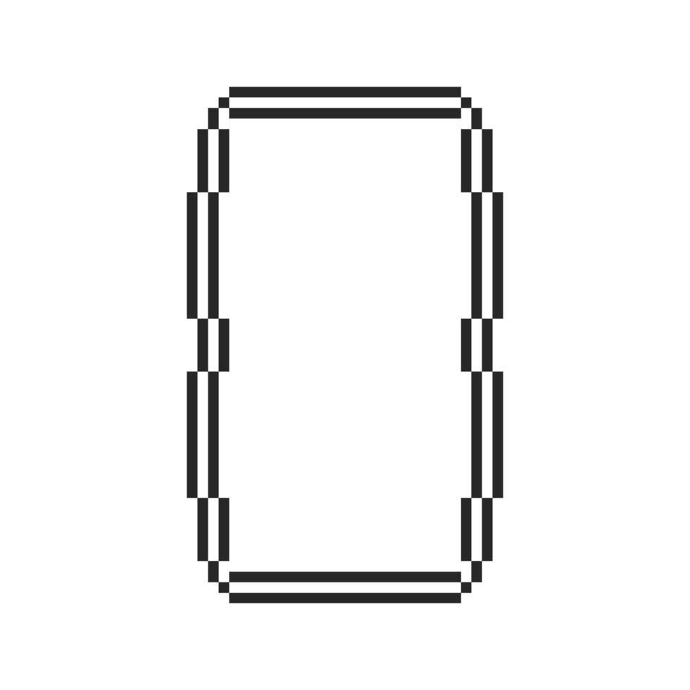 Clean blank frame with stylish border accents vector