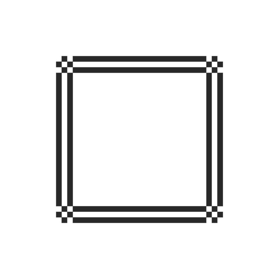 Simple blank canvas bordered by elegant accents vector