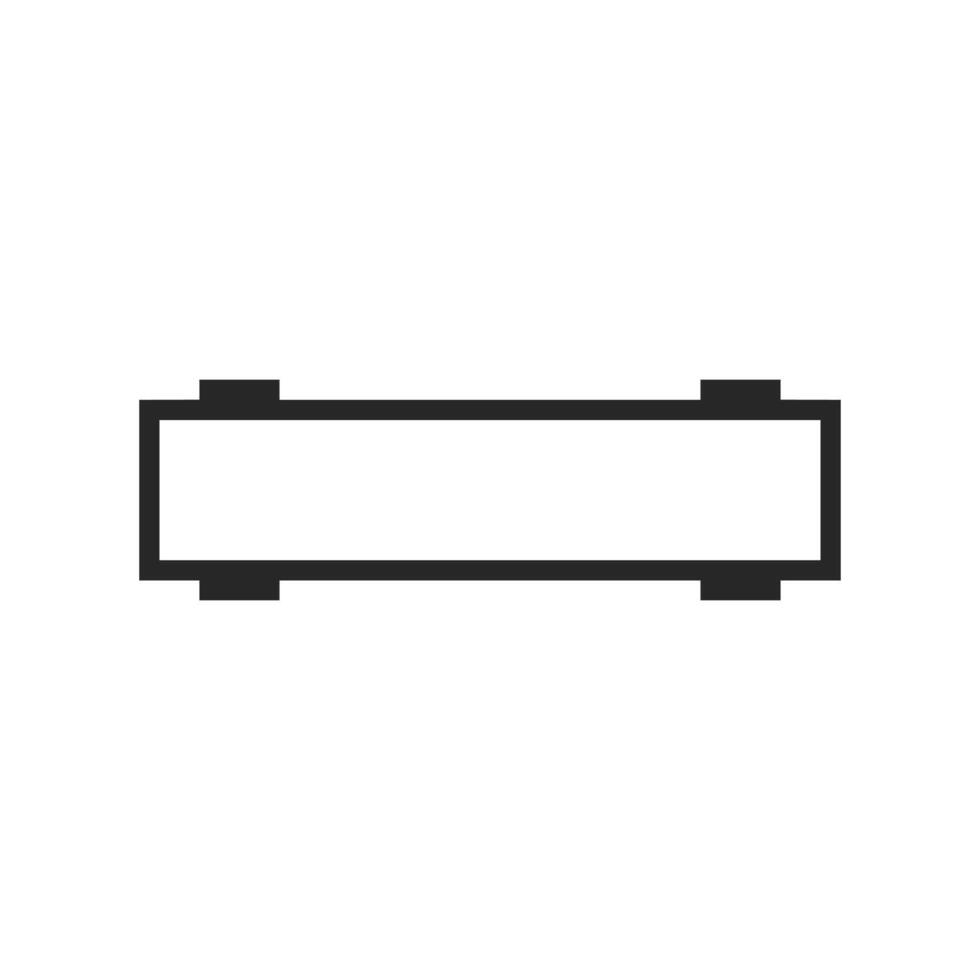 Minimalist blank canvas enclosed in a sculptural frame vector