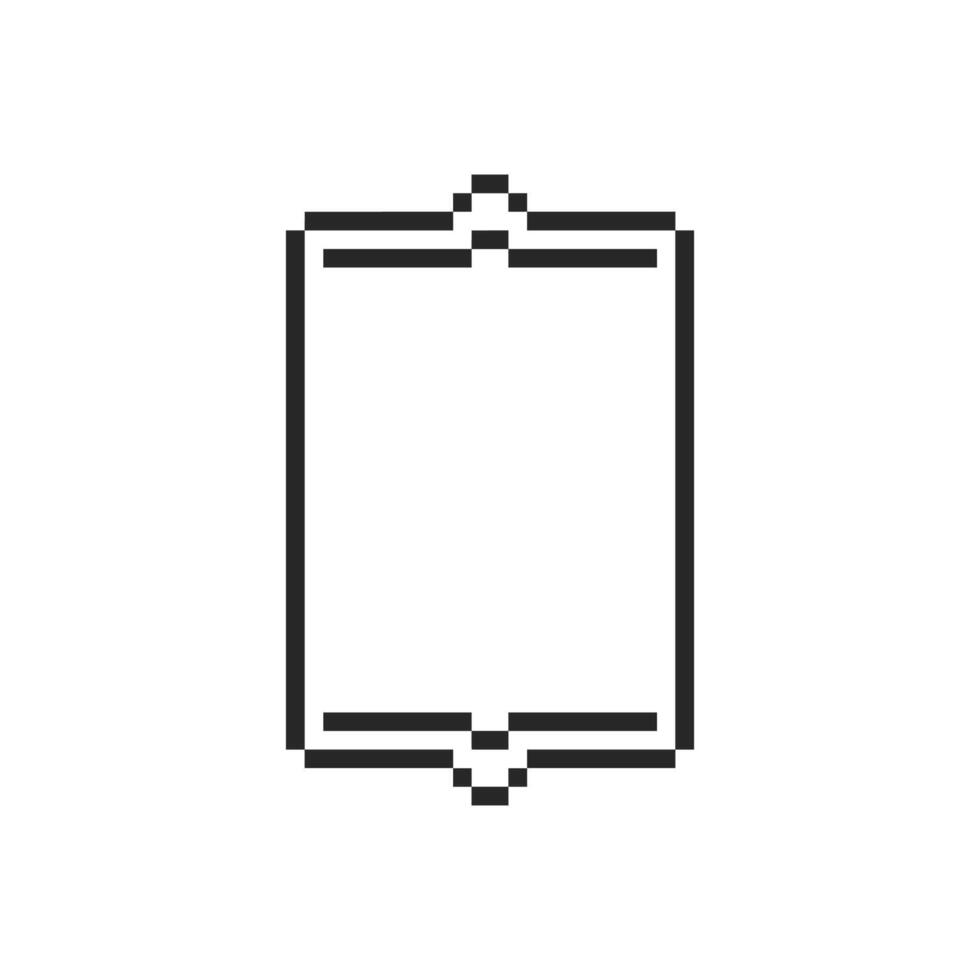 Elegant blank canvas encased in a minimalist frame vector