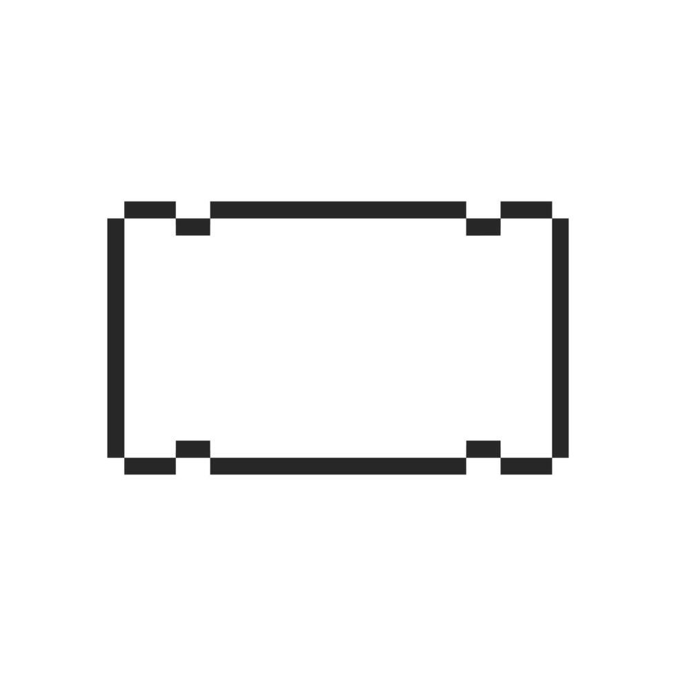 Simple frame enclosing a blank artistic space vector