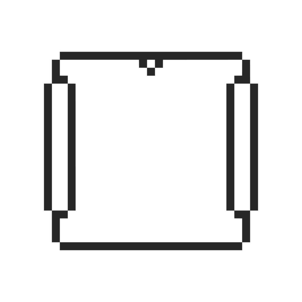 Simple blank frame with unique decorative elements vector