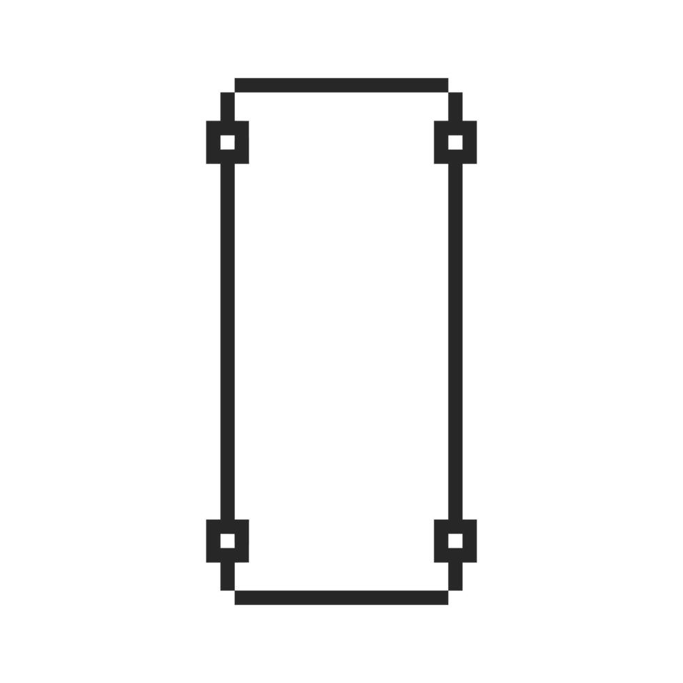 Minimalist blank center with refined border details vector