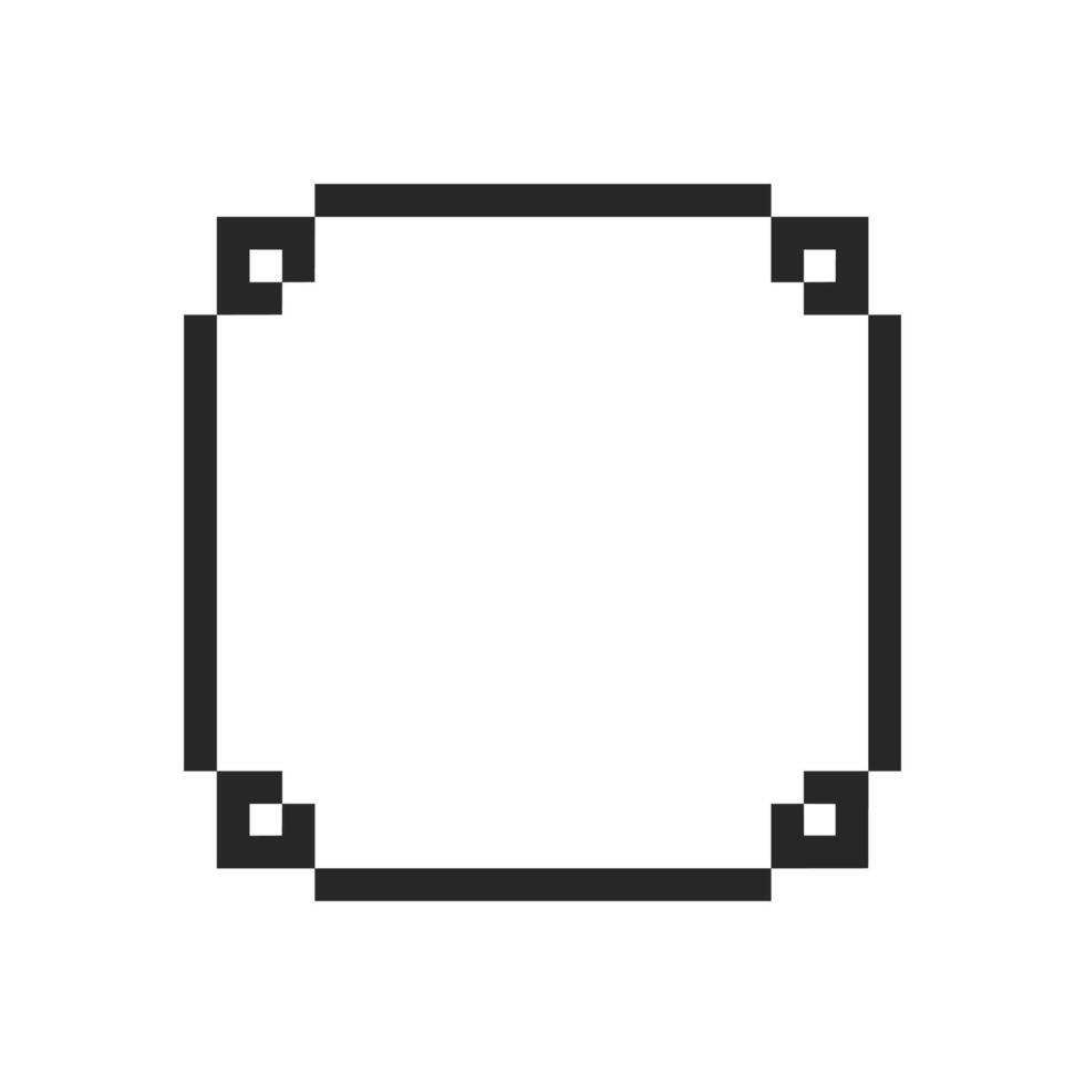 Blank center surrounded by a sleek modern frame vector