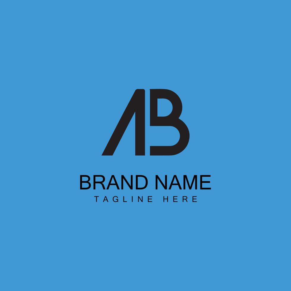 letters Initials Monogram logo AB or BA logo design vector