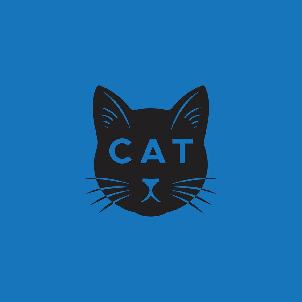 Cat logo initial c logo design vector