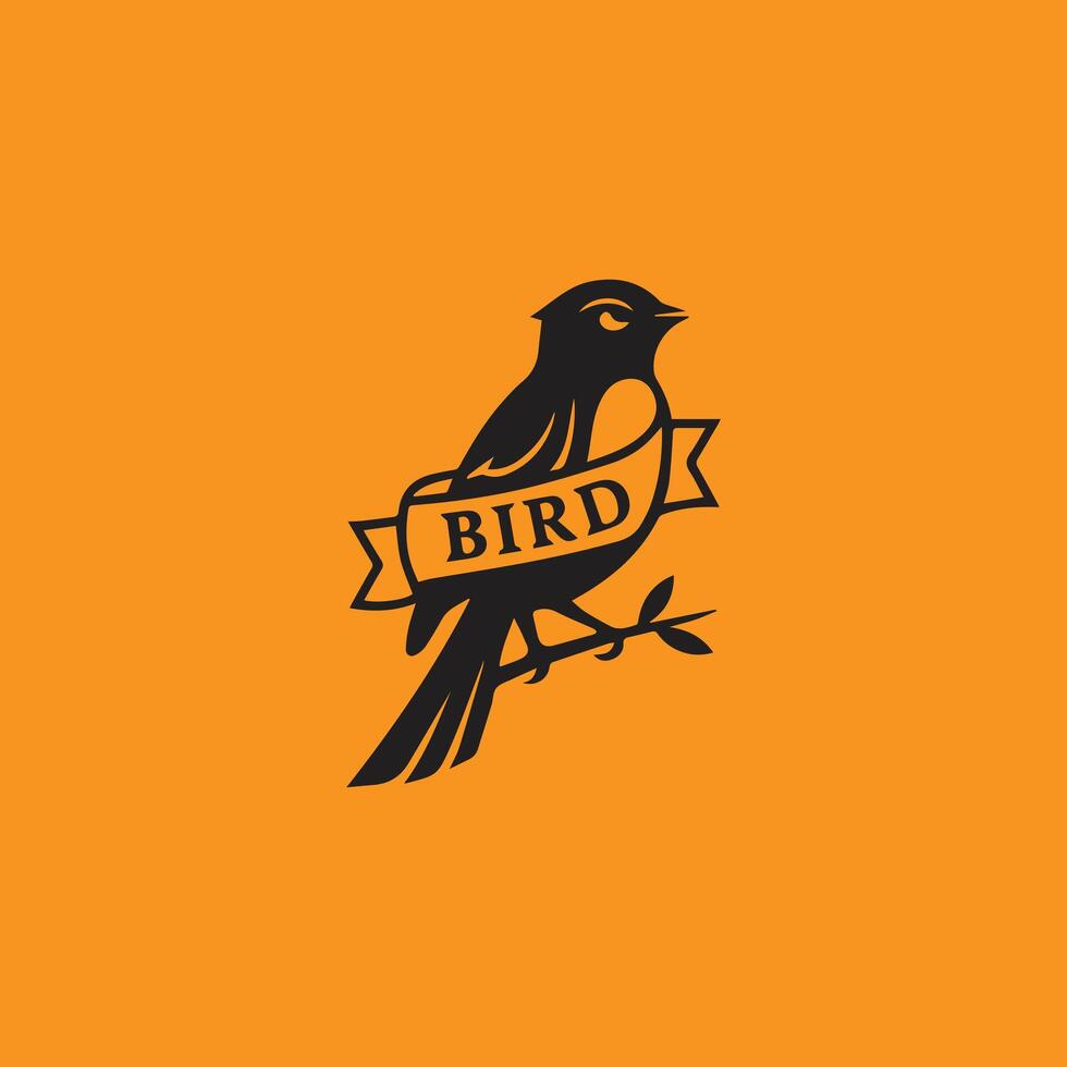 Letter B Bird Logo Design with template design vector