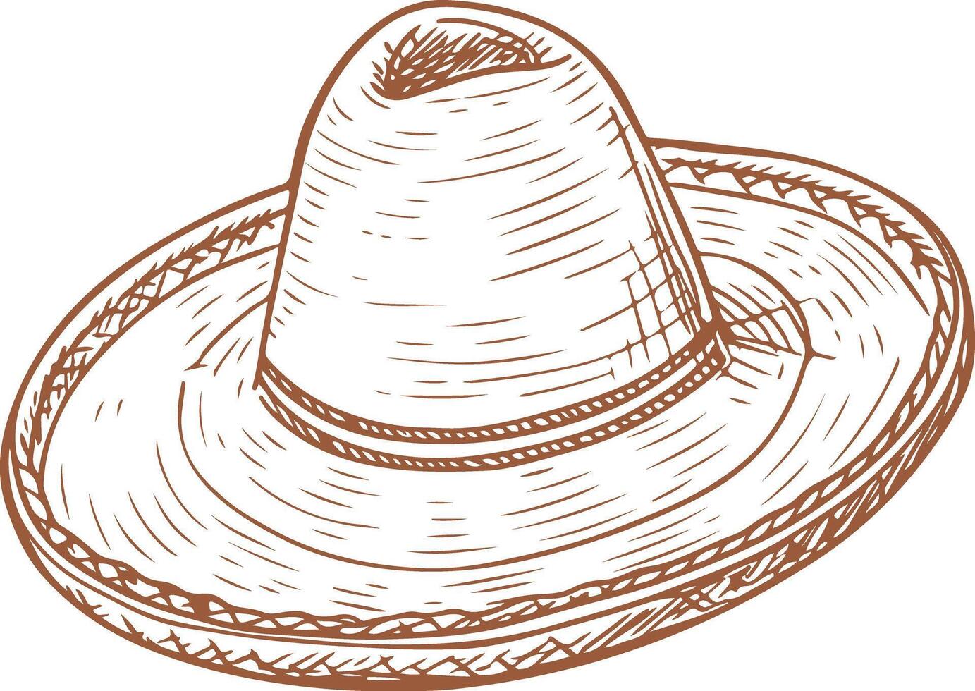 A sombrero hat vector