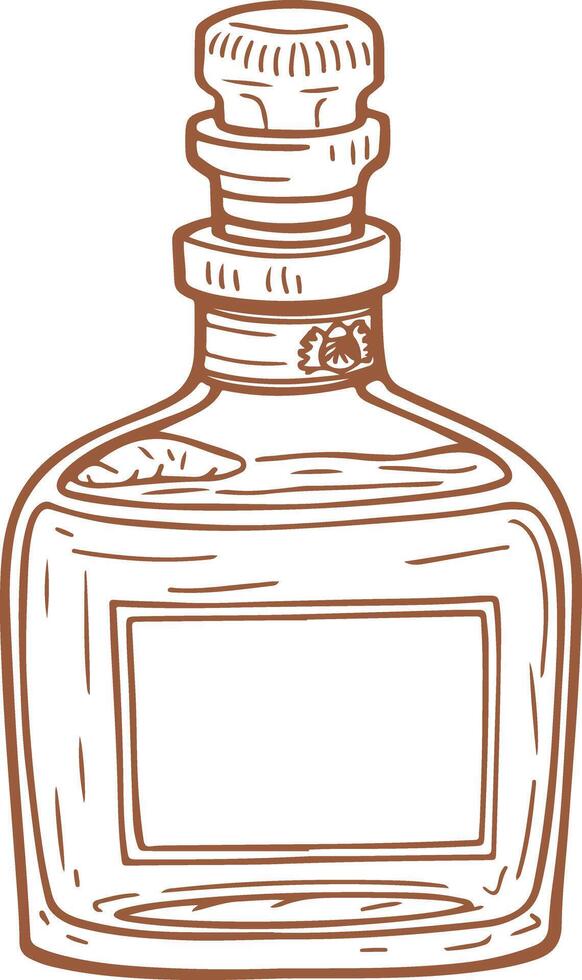 A bottle of tequila vector
