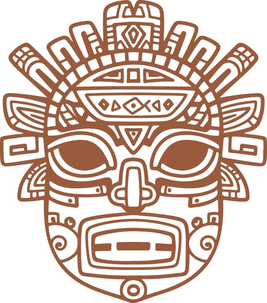 A traditional Mexican mask vector