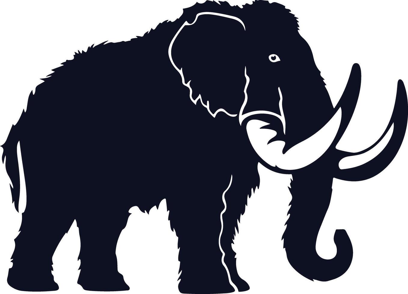 Woolly Mammoth Silhouette vector