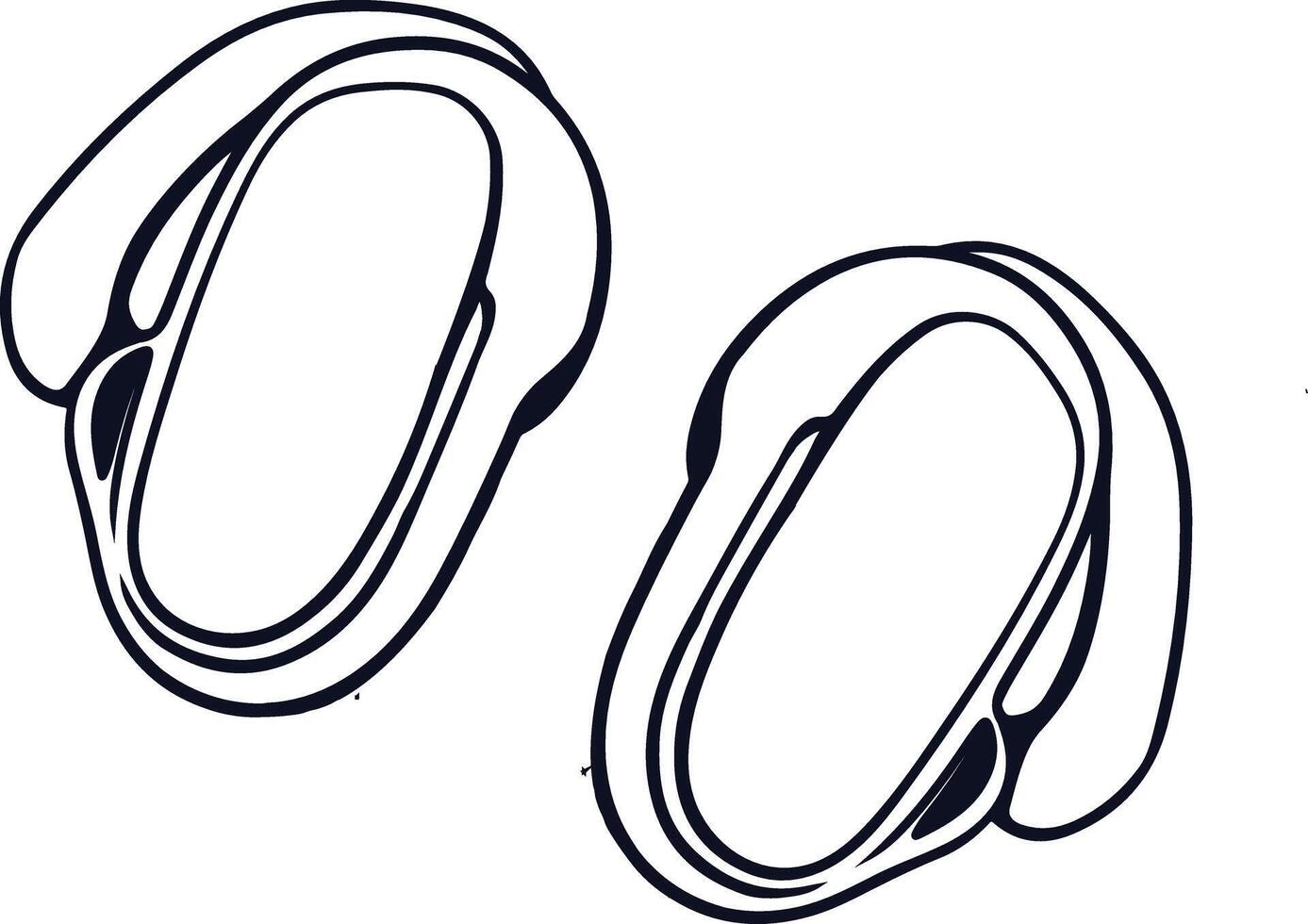 Wireless Earphones outlineAI generated vector