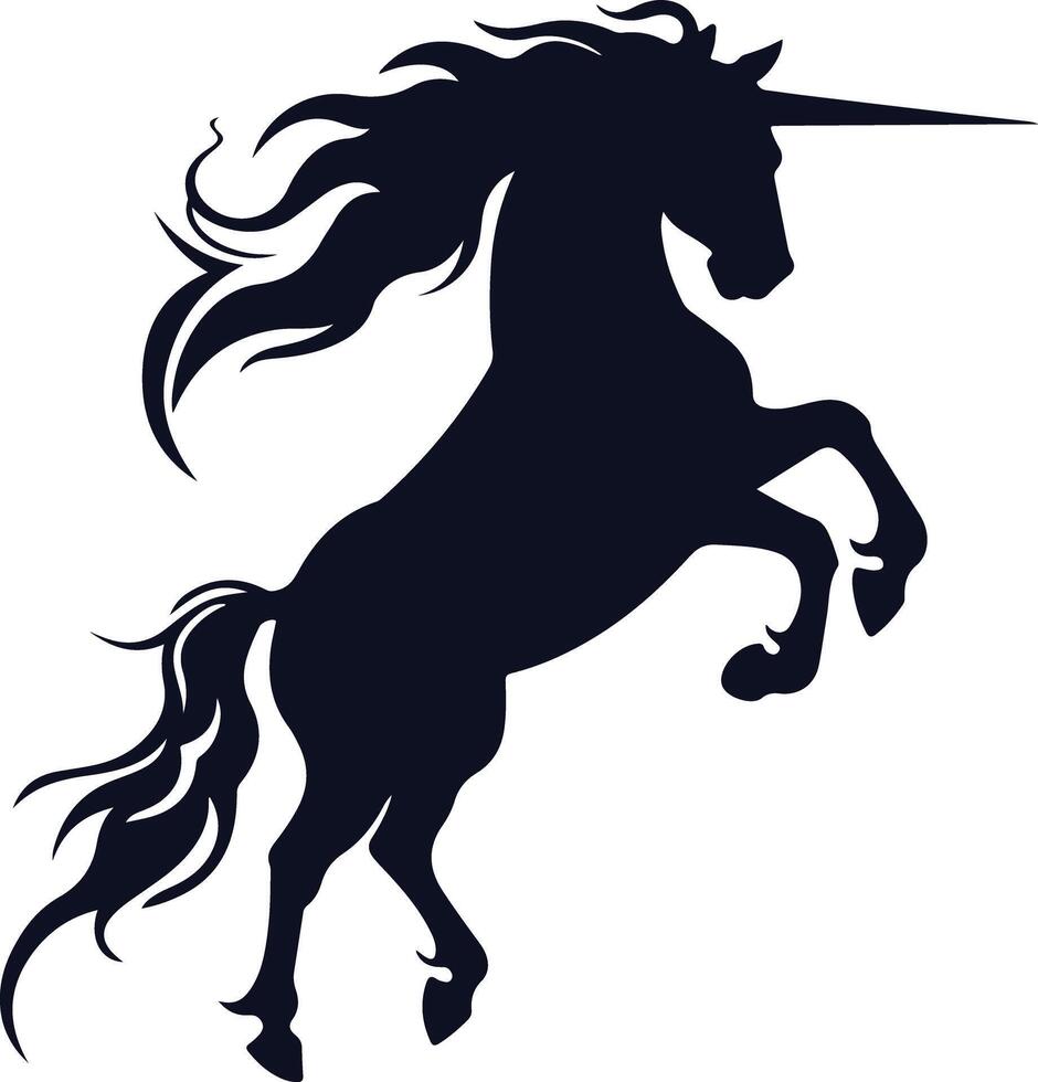 Magic Unicorn Silhouette vector