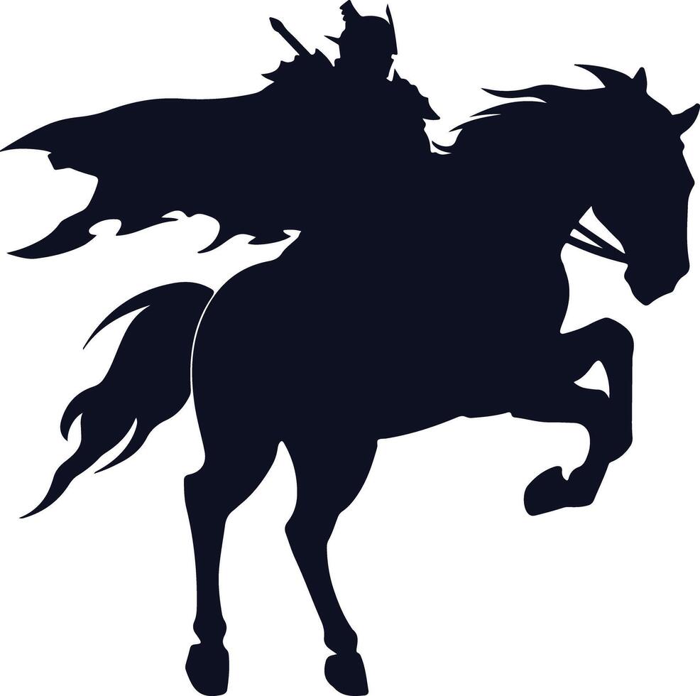 Headless Horseman Silhouette vector