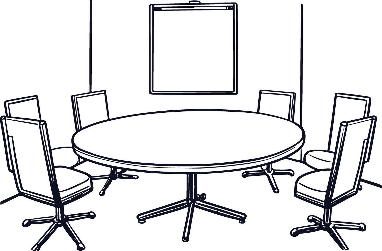 Meeting Room outline vector
