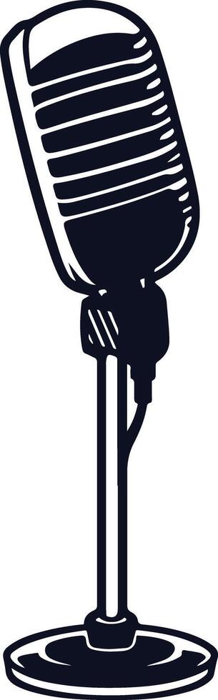 A microphone representing podcasts or public speaking vector