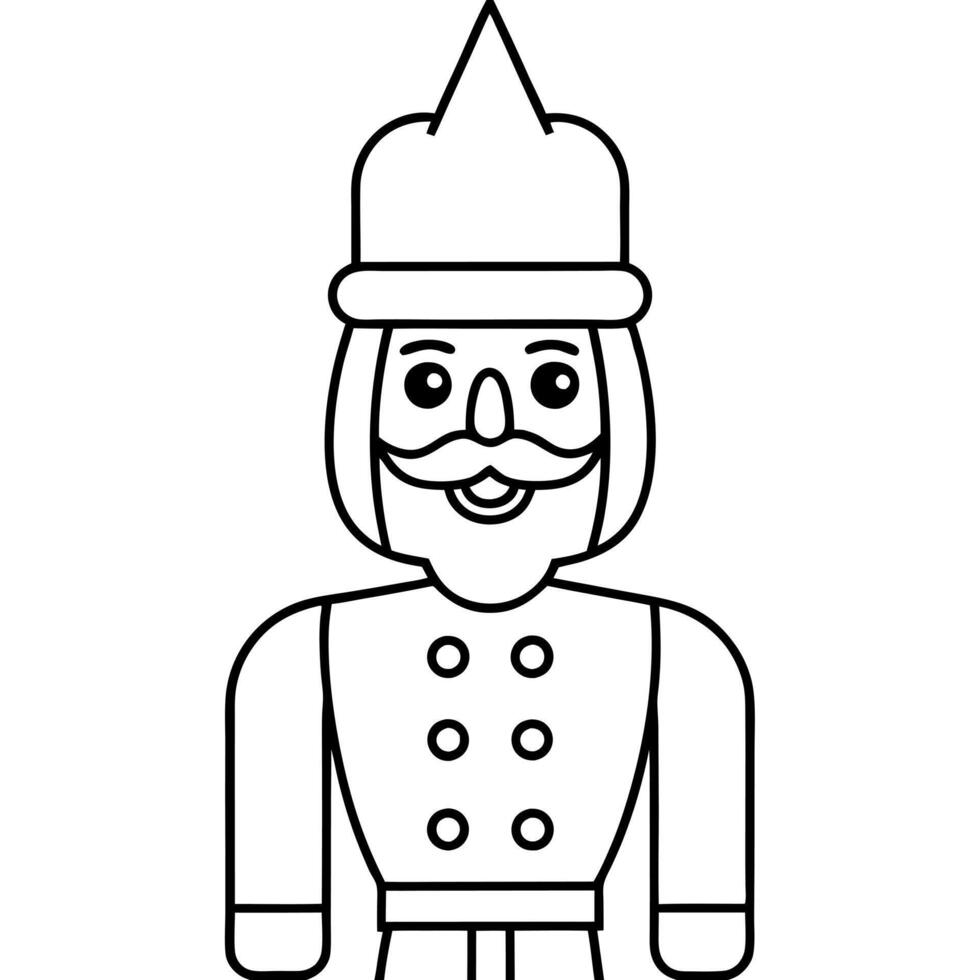 Nutcracker coloring pages vector